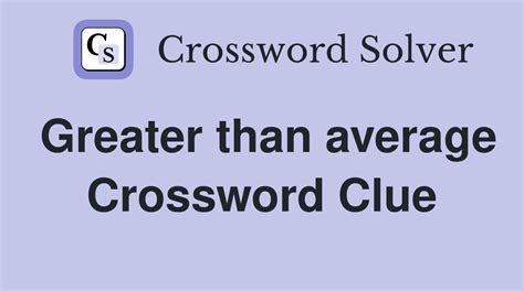 average crossword clue